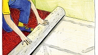 Mīkstā grīdas seguma ieklāšanas principi

