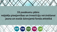 EM: Apstiprināts 33 pasākumu plāns mājokļu pieejamības un investīciju veicināšanai gan jauna, gan esošā dzīvojamā fonda attīstībā