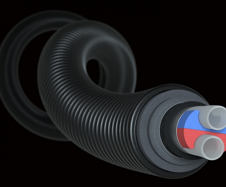 Unikāla cauruļu hibrīdkonstrukcija siltumtīkliem –  Uponor Ecoflex VIP