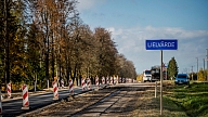 Lielvārdē pārbūvē Daugavpils šosejas posmu (FOTO)