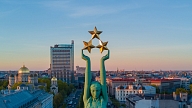 Sākti būvdarbi Brīvības pieminekļa izgaismošanai