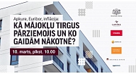 Diskutēs par apkures, Euribor, inflācijas ietekmi uz mājokļu tirgu Latvijā un nākotnes prognozēm