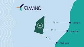 Pēc iedzīvotāju iniciatīvas atkrastes vēja parka ELWIND izpētes laukums pārvietots par septiņiem kilometriem tālāk jūrā