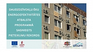 Nebijis pieprasījums daudzdzīvokļu ēku energoefektivitātes atbalsta programmā