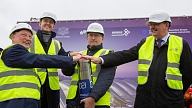 Sagatavota laika kapsula iemūrēšanai  “Rail Baltica” stacijas pamatos