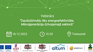 18. decembrī aicina uz vebināru par mikroģenerāciju daudzdzīvokļu ēkās