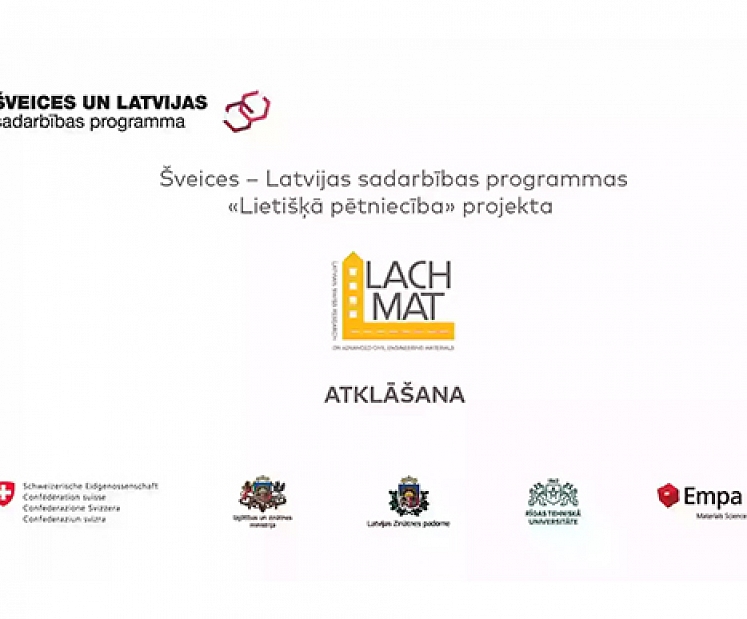 Svinīgi atklās projektu progresīvu būvniecības un ceļu būves tehnoloģiju attīstībai Latvijā