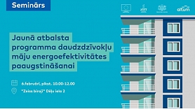 Ielūdz uz semināru “Jaunā #ESfondi atbalsta programma daudzdzīvokļu māju energoefektivitātes paaugstināšanai”