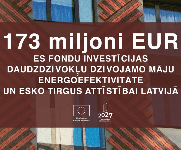 EM: Daudzdzīvokļu ēku atjaunošanai būs pieejami 173 miljoni eiro