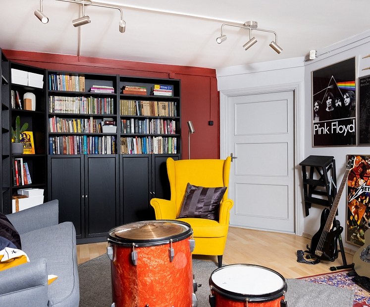 Kā pārveidot pagrabu par mūzikas studiju? Iesaka interjera dizainere