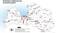 Uz Rīgas apvedceļa sāk ierīkot pirmo vidējā ātruma kontroles sistēmas posmu