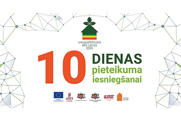 Vēl tikai 10 dienas var iesniegt pieteikumus konkursam “Energoefektīvākā ēka Latvijā”! Piesaki savu ēku!