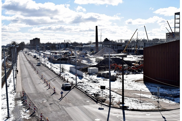 Ķengaragā veiks Salaspils ielas sašaurinājuma pārbūvi un sabiedriskā transporta pieturvietu izbūvi pie "Akropoles"