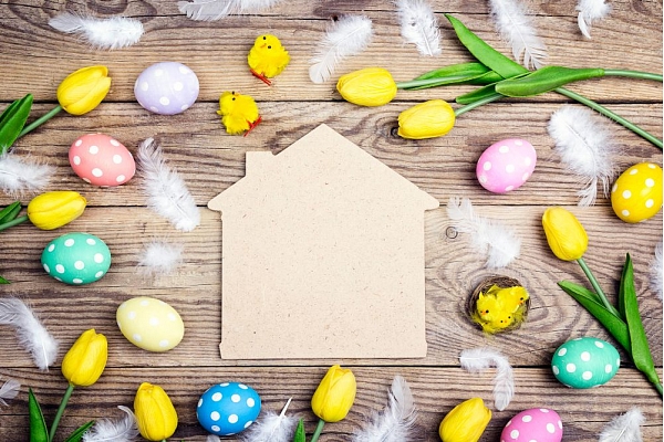 8 pavasarīgas idejas, kā izrotāt māju uz Lieldienām