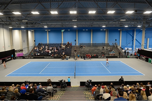 Ventspilī darbu sācis par 171 000 eiro rekonstruētais tenisa korts