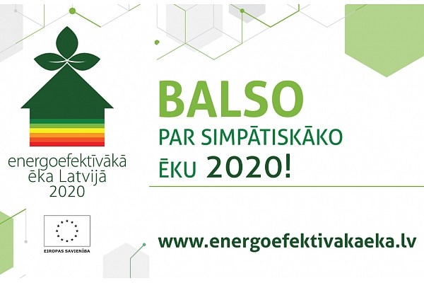 Līdz 22. septembrim aicina balsot par simpātiskāko energoefektīvāko ēku Latvijā