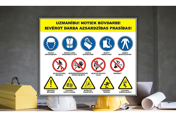 Būvniecības darba drošības kontrolsaraksts: kādi aizsardzības līdzekļi jānodrošina būvobjektā?