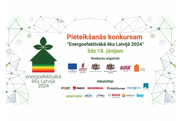 Aicina iesniegt pieteikumus konkursam „Energoefektīvākā ēka Latvijā 2024”