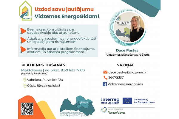 Par savas daudzdzīvokļu mājas atjaunošanu vidzemnieki aicināti jautāt Vidzemes EnergoGidam