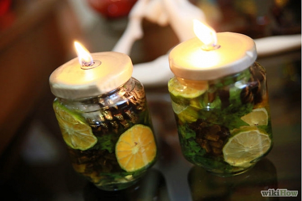 Kā izgatavot aromātisko sveci burciņā?