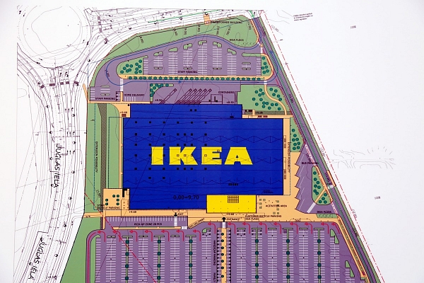 "SEB banka" nodrošinās 35,4 miljonu eiro aizdevumu IKEA veikala būvniecībai Latvijā