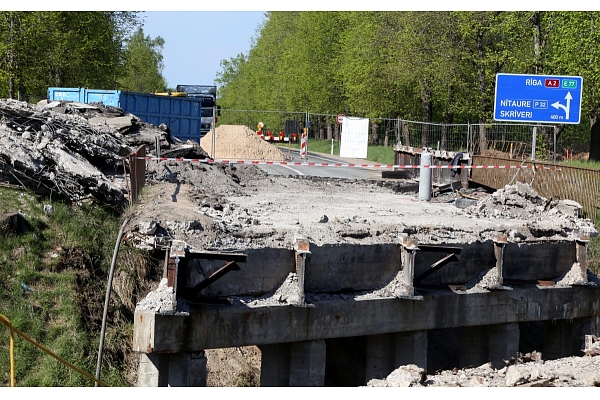 Rēzeknes novadā par 147 000 eiro izbūvēts jauns tilts