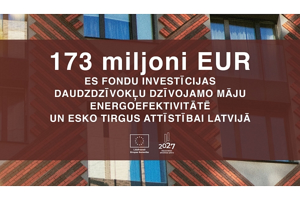 EM: Daudzdzīvokļu ēku atjaunošanai būs pieejami 173 miljoni eiro