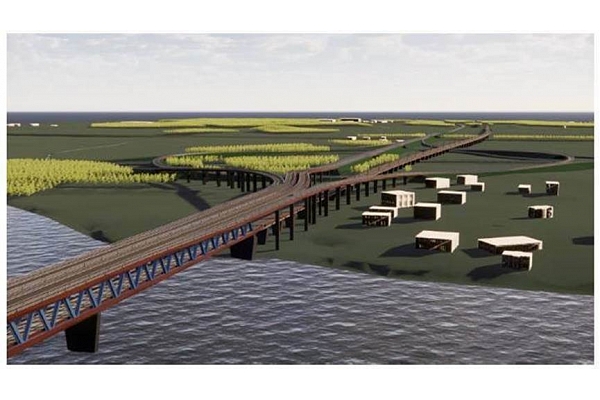 Atbalsta apvienotā autoceļa un dzelzceļa tilta pār Daugavu projektēšanu