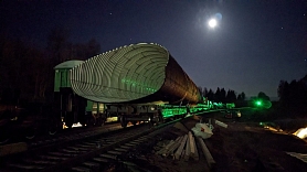 VNĪ: Pie Latvijas-Baltkrievijas robežas zem dzelzceļa top funkcionāls 30 metrus garš metāla tunelis