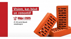 Tuvojas "Māja I 2025" – lielākā būvniecības izstāde Baltijā