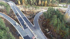 Satiksmes pārvadā Rīga – Skulte noslēdzas apjomīga laidumu konstrukciju betonēšana