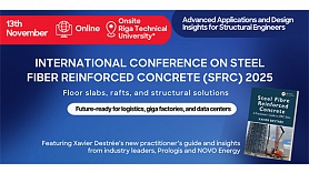 Līdz 31. oktobrim var reģistrēties starptautiskai konferencei par tērauda šķiedru dzelzsbetonu (SFRC 2025)