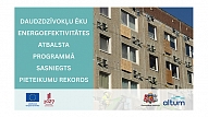 Nebijis pieprasījums daudzdzīvokļu ēku energoefektivitātes atbalsta programmā