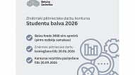 Latvijas Betona savienība aicina studentus piedalīties zinātniski pētniecisko darbu konkursā “Studentu balva 2026”