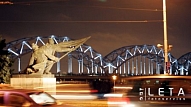 Otrais labākais pilsētvides izgaismojums pasaulē - Dzelzceļa tilts