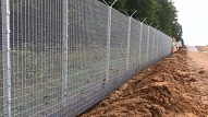 VNĪ: Uz Latvijas–Baltkrievijas robežas notiek aktīvi būvdarbi