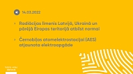 VVD: Černobiļas atomelektrostacijai (AES) atjaunota elektroapgāde, radiācijas līmenis Latvijā atbilst normai