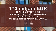 EM: Daudzdzīvokļu ēku atjaunošanai būs pieejami 173 miljoni eiro