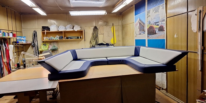 Sewing of boat seats