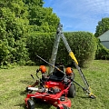 Mowing the grass in Kurzeme