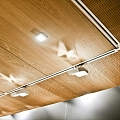 Wood veneered ceilings