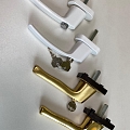 Window handles with locking or closing