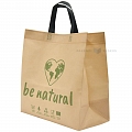 ПП фетровая сумка с принтом Be Natural и ручками