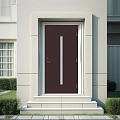 ARE brown front door