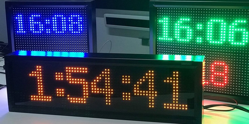 LED clocks and thermometers