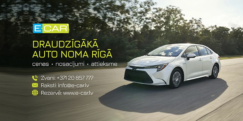 Vienas no zemākajām auto nomas cenām Rīgā