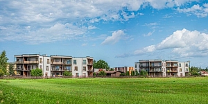 Residential house building