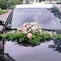 Car decoration with flowers