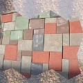 Цветная тротуарная плитка в Елгаве