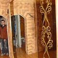Композиция зеркал с тонированным зеркалом и матированием